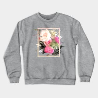 Pink Rose Bouquet Crewneck Sweatshirt